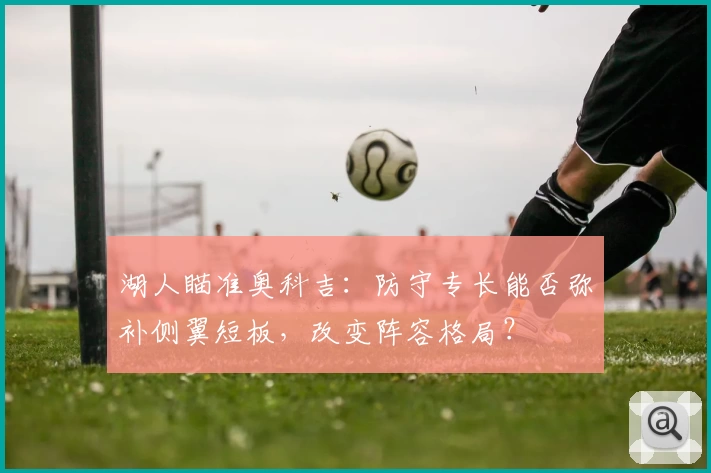 湖人瞄准奥科吉：防守专长能否弥补侧翼短板，改变阵容格局？